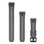 Garmin QuickFit 20 mm silikoniranneke antrasiitinvärisenä Instinct E 40 mm -kellolle ja yhteensopiville malleille