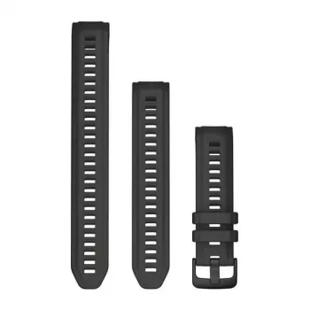 Garmin QuickFit 20 silikoniranneke Instinct 2S:lle, grafiitti