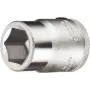 GEDORE 3/4 tuuman vääntiö 30 mm kuusikantahylsyavain, 6-kant, DIN 3124, ISO 2725-1, mattakromattu 6270700