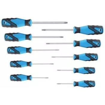 GEDORE työpaja Torx-ruuvitalttasarja, 10-osainen, TX6-TX40, 2-komponenttikahva, DIN ISO 8764 1482335