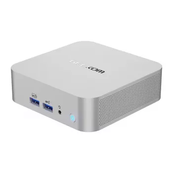 GEEKOM A8 Mini PC, AMD Ryzen 7 8745HS, 16GB DDR5, 1TB PCIe Gen4 SSD, Windows 11 Pro, musta