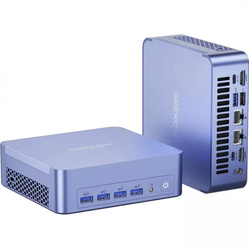 GEEKOM AX8 MAX Mini PC, Intel Core i7-12650H, 16GB DDR5, 512GB SSD, Windows 11 Pro, hopea
