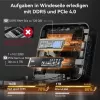 GEEKOM AX8 MAX Mini PC, Intel Core i7-12650H, 16GB DDR5, 512GB SSD, Windows 11 Pro, hopea
