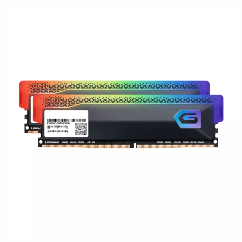 GeIL Orion 32GB Kit (2x16GB) 6000MHz RGB DDR5 RAM - harmaa