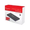 Gembird EE2-U2S-5 ulkoinen USB 2.0 -kotelo 2,5 tuuman SATA HDD/SSD, alumiini, musta
