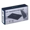 Gembird EE2-U2S-5 ulkoinen USB 2.0 -kotelo 2,5 tuuman SATA HDD/SSD, alumiini, musta