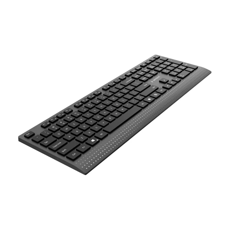 Gembird KB-MCH-06 ohut langallinen multimedianäppäimistö Type-C-sovittimella, US-asettelu, musta