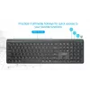 Gembird KB-WPS-03 Dual-Mode Pro-Business Slim langaton näppäimistö, 2.4G + Bluetooth, US Layout, musta
