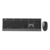 Gembird KBS-WPS-02 ohut langaton näppäimistö- ja hiirisetti, kaksoistila, 2,4 GHz + Bluetooth, US-asettelu, musta