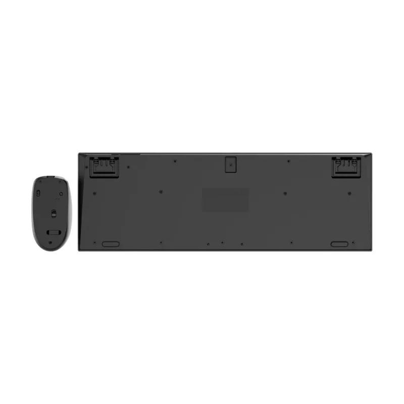 Gembird KBS-WPS-02 ohut langaton näppäimistö- ja hiirisetti, kaksoistila, 2,4 GHz + Bluetooth, US-asettelu, musta