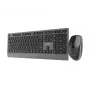 Gembird KBS-WPS-02 ohut langaton näppäimistö- ja hiirisetti, kaksoistila, 2,4 GHz + Bluetooth, US-asettelu, musta