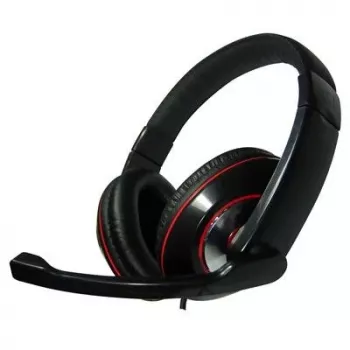 Gembird MHS-001 stereo-headset äänenvoimakkuuden säädöllä, johdollinen, Over-Ear, musta