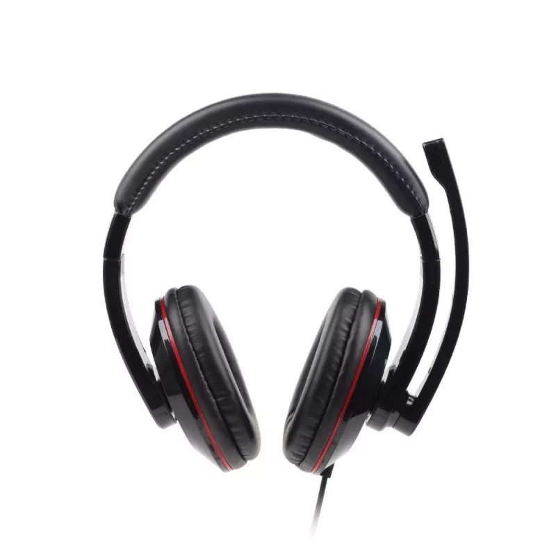 Gembird MHS-001 stereo-headset äänenvoimakkuuden säädöllä, johdollinen, Over-Ear, musta