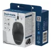 Gembird MUSW2-6B-01 kaksitoiminen langaton hiiri, 2,4 GHz + Bluetooth 5.0, 1600 DPI, 6 painiketta, musta