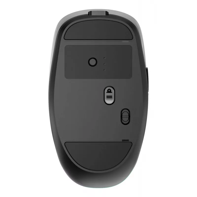 Gembird MUSW2-6B-01 kaksitoiminen langaton hiiri, 2,4 GHz + Bluetooth 5.0, 1600 DPI, 6 painiketta, musta