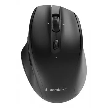 Gembird MUSW2-6B-02 kaksitoiminen langaton hiiri (2.4G + BT), 2400 DPI, 6 painiketta, musta