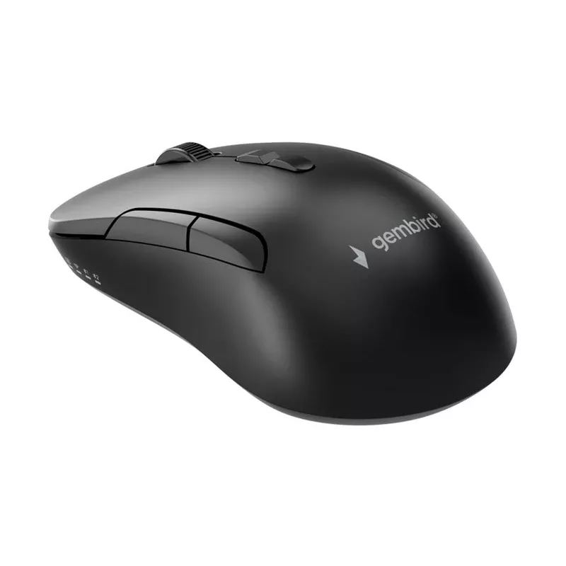 Gembird MUSW2-7B-01 kaksitoiminen langaton hiiri (2.4G + Bluetooth), 1600 DPI, 7 painiketta, musta