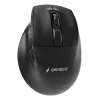 Gembird MUSW3-9B-01 kolmitilainen langaton ergonominen hiiri (2,4 GHz + Bluetooth + USB-C), 2400 DPI, 9 painiketta, musta