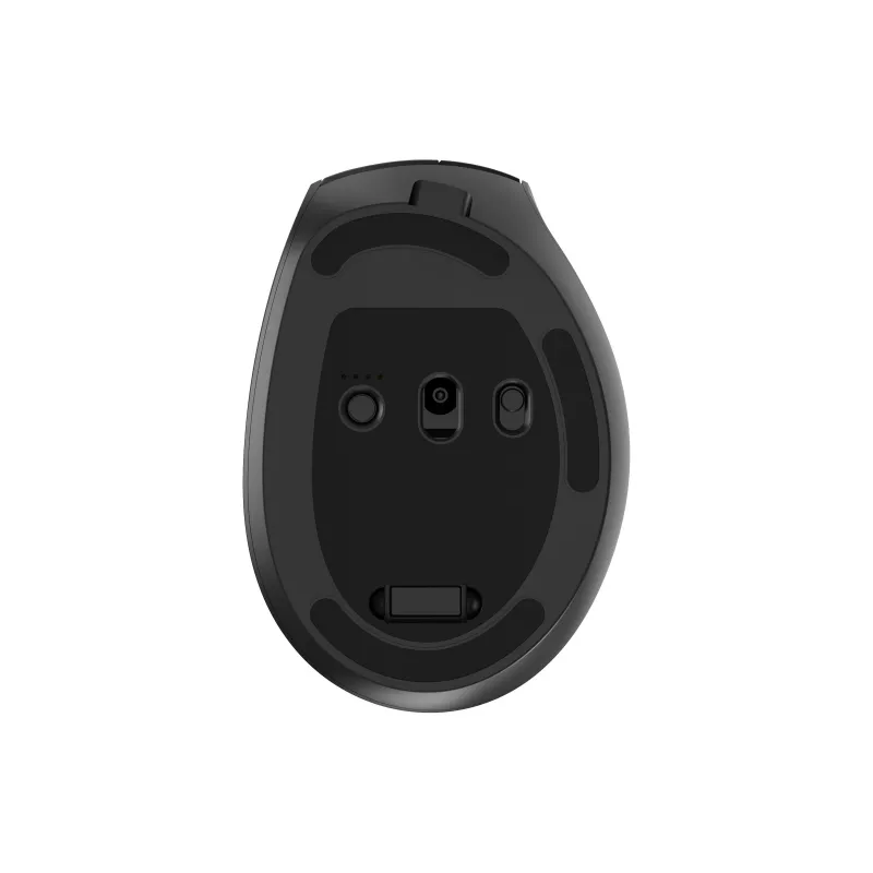 Gembird MUSW3-9B-01 kolmitilainen langaton ergonominen hiiri (2,4 GHz + Bluetooth + USB-C), 2400 DPI, 9 painiketta, musta