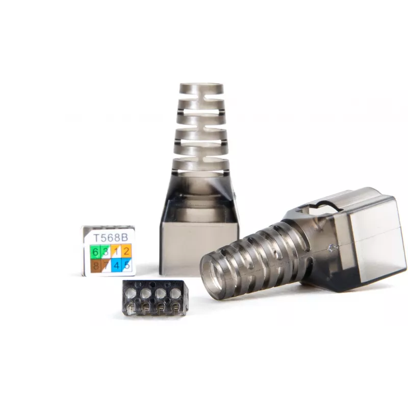 GETFORT 58460 CAT.6A työkaluton suojattu RJ45 Keystone Jack -moduuli