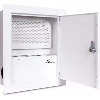 Getfort uppoasennettava multimedia-kotelo 350x300x100 mm (valkoinen) SPGF-350-300-100
