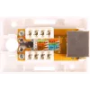 GETFORT GF-1G5EFTP suojattu pinta-asennettava RJ45-moduuli Cat.5e, valkoinen