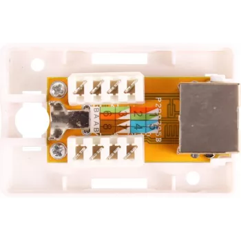 GETFORT GF-1G5EFTP suojattu pinta-asennettava RJ45-moduuli Cat.5e, valkoinen