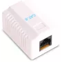 GETFORT GF-1G6FTP suojattu pinta-asennettava RJ45-rasia Cat.6, 1-portti, valkoinen