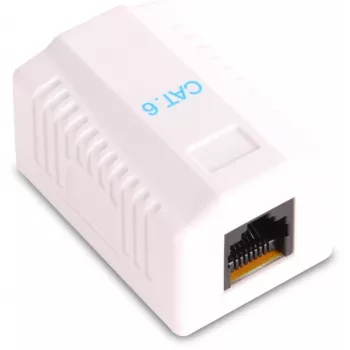 GETFORT GF-1G6UTP pinta-asennettava RJ45-Cat.6-UTP-verkkorasia, valkoinen