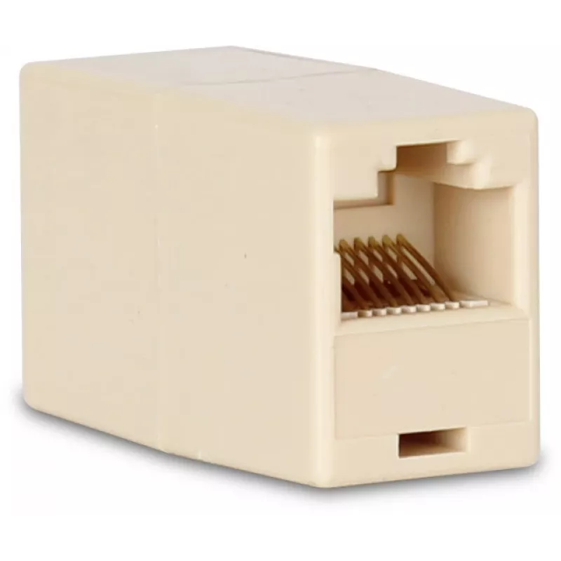 GETFORT GF-2G5E-BL-UTP RJ45 Cat.5e liitinliitäntä naaras-naaras UTP vaaleanharmaa