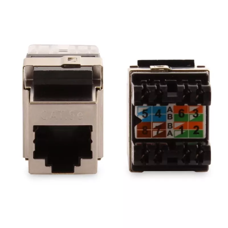 GETFORT GF-K5EFTP Cat.5e FTP suojattu Keystone-moduuli RJ45