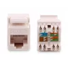 GETFORT GF-K5EUTP Cat.5e UTP Keystone -moduuli RJ45, valkoinen
