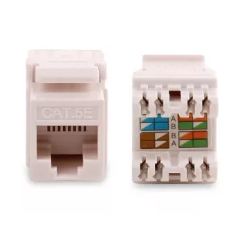 GETFORT GF-K5EUTP Cat.5e UTP Keystone -moduuli RJ45, valkoinen