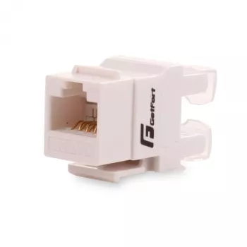GETFORT GF-K5EUTP Cat.5e UTP Keystone -moduuli RJ45, valkoinen