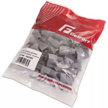 GETFORT GF-OS-RJ45-50 harmaat RJ45-pistokkeen suojatulpat, 50 kpl:n pakkaus, vedonpoisto Ethernet-kaapeleille