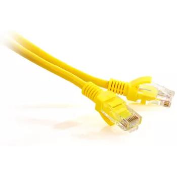 GETFORT GF-PC5EUTP-3Y Cat.5e UTP -verkkokaapeli, 3 m, keltainen, RJ45, kullatut kontaktit, 1 Gbit/s