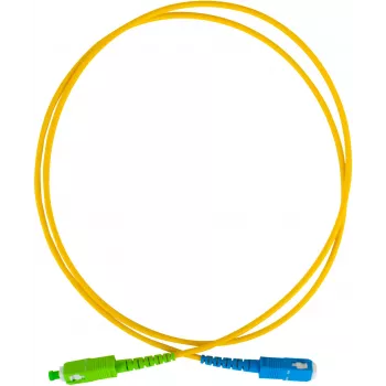 GETFORT GF-SUSAS5 yksimuotokuitu-patch-kaapeli SC/UPC - SC/APC Simplex 5m LSZH keltainen