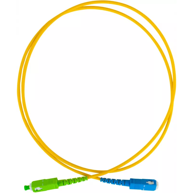 GETFORT GF-SUSAS5 yksimuotokuitu-patch-kaapeli SC/UPC - SC/APC Simplex 5m LSZH keltainen