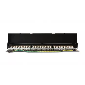GETFORT PGF-6FTP24-B6 patch-paneeli FTP Cat.6 24-porttia 19 tuuman 1U musta
