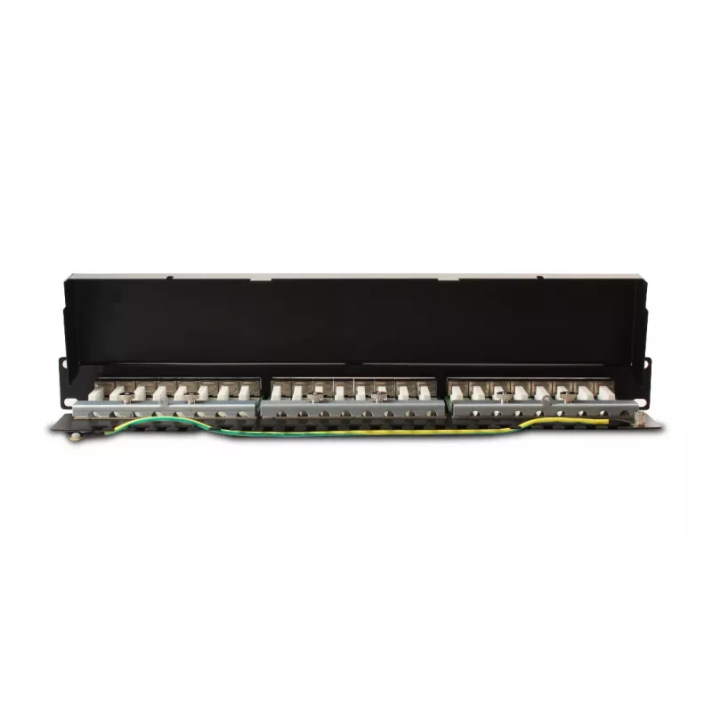 GETFORT PGF-6FTP24-B6 patch-paneeli FTP Cat.6 24-porttia 19 tuuman 1U musta