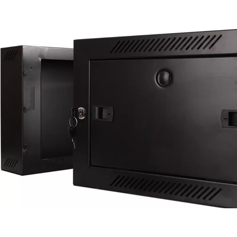 GETFORT WGF04-65EH-DGB 19 tuuman 4U seinäkotelo, kaksiosainen, 600x550 mm, musta