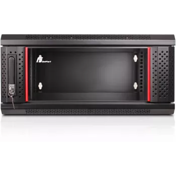 GETFORT WGF04-65EH-DGB 19 tuuman 4U seinäkotelo, kaksiosainen, 600x550 mm, musta