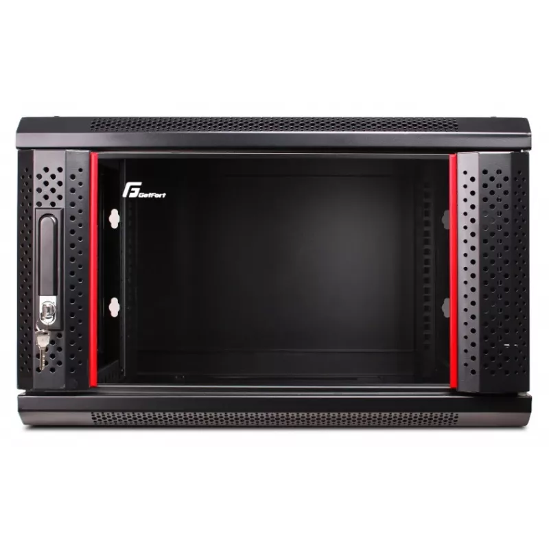 GETFORT WGF06-64EH-WGB 19 tuuman 6U seinäasennettava kaappi 600x450mm musta