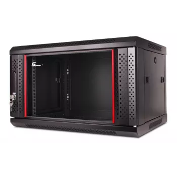 GETFORT WGF06-64EH-WGB 19 tuuman 6U seinäasennettava kaappi 600x450mm musta