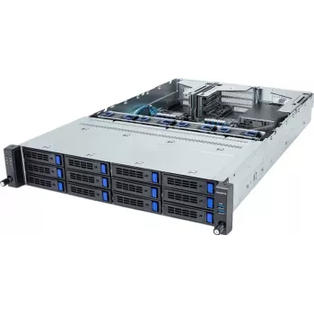 Giga Computing GigaByte R263-S30-AAH2 2U Rackmount Server Barebone, 12x 3,5 tuuman/2,5 tuuman Hot-Swap Bays, 2x 1300W Redundant PSU, Intel C236, LGA 1151