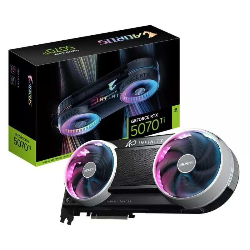 Gigabyte AORUS GeForce RTX 5070 Ti INFINITY 16GB GDDR7 -näytönohjain