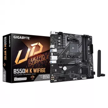 GIGABYTE B550M K WF6E AM4 4xDDR4 mATX -emolevy