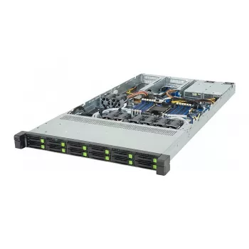 Gigabyte R164-AG0-AAV1 1U -telakkapalvelin, Single Socket SP5, AMD EPYC 9004, 12x DDR5, 4x 3,5 tuuman Hot-Swap, 2x 800W redundantti virtalähde