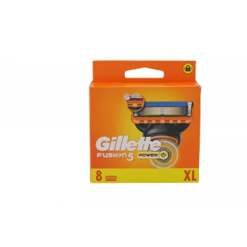 Gillette Fusion5 Power partaterät täyttöpakkaus, 8 terää
