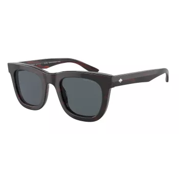 GIORGIO ARMANI miesten aurinkolasit AR8171-5963R5 Havana/ruskea asetaatti kulmikas muoto 49 mm